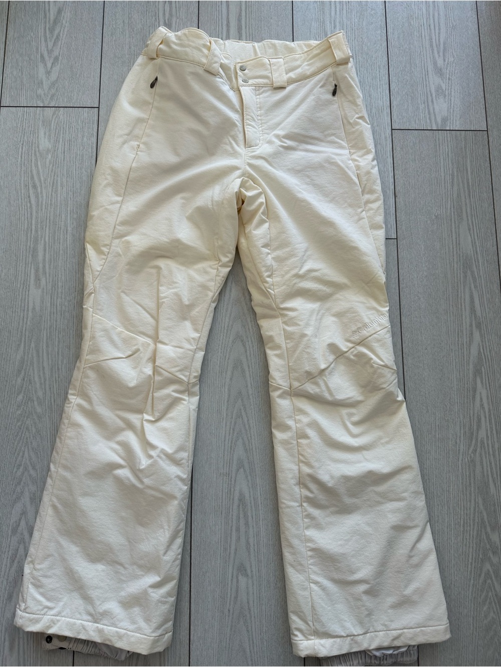 Women's Cream Insulated Snow Pants - Outdoor Performance